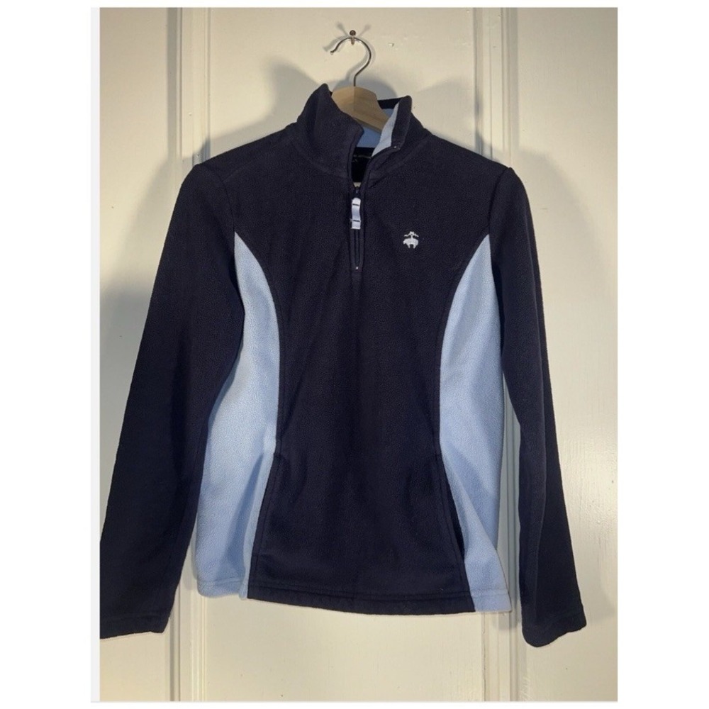 Brooks Brothers Women's Blue Fleece Full Zip Jacket Sz XS
